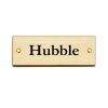 Door sign Basic brass - 10,6 x 3,8 cm