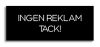 Ingen reklam tack- skylt - 4 x 10 cm