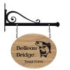 Oval hanging shop sign - two sizes