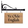 Hanging shop sign, oak - Two sizes