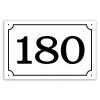 House number sign - 18 x 28 cm, decor