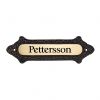 Door sign Ornament - 6 x 20 cm, black border