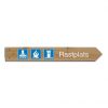 Trail sign with optional symbols 80 cm