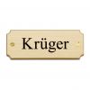 Door sign Traditional - brushed 12 x 4,5 cm