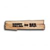 Wooden sign "Wild West" - 11 x 44 cm