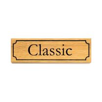 Wooden sign Classic - 6 x 20 cm