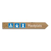 Trail sign with optional symbols 80 cm