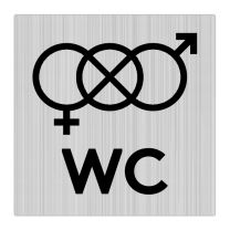 WC- skylt unisex