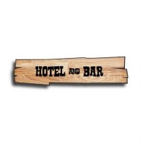 Wooden sign "Wild West" - 11 x 44 cm