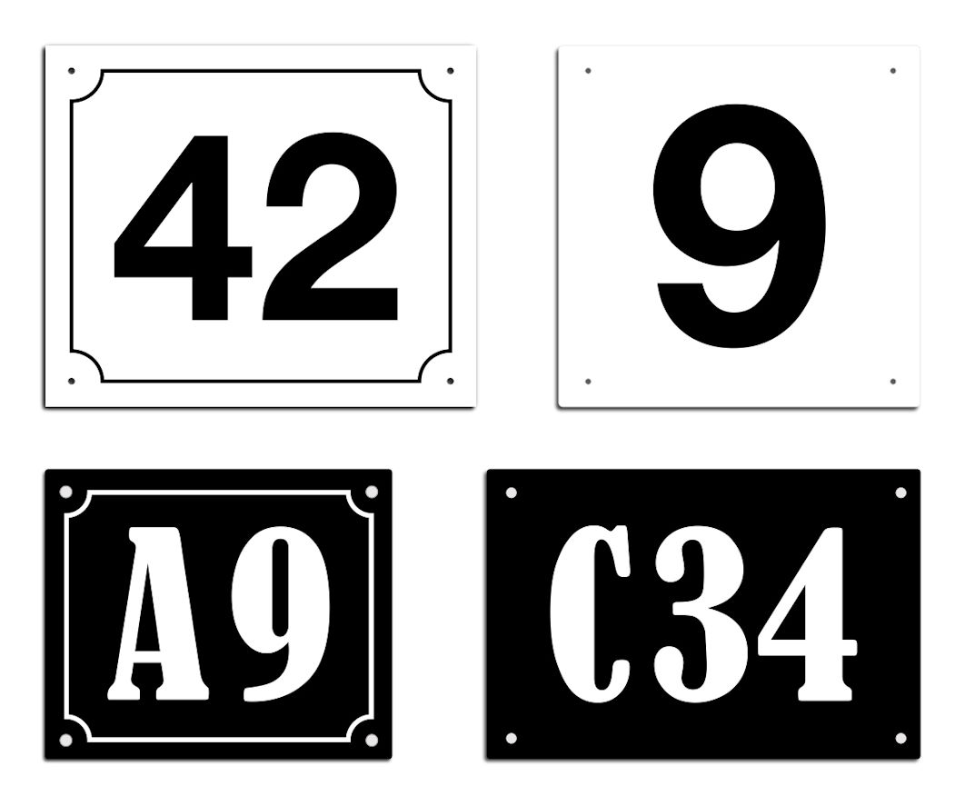 House number sign